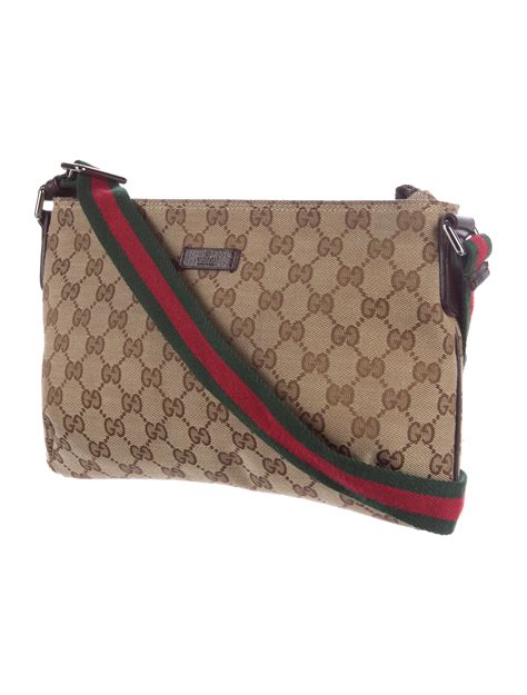 gucci gg canvas crossbody black|Gucci crossbody bags on sale.